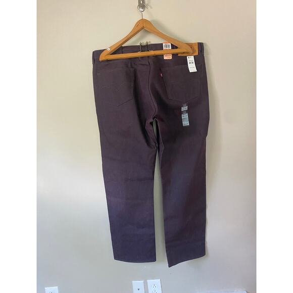 Levi’s 501 mens button fly white oak cone denim 44x32 purple Shrink to fit - Picture 5 of 5